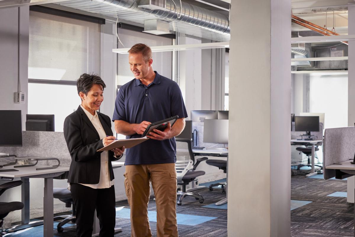 discussing logistics of a business asset relocation job